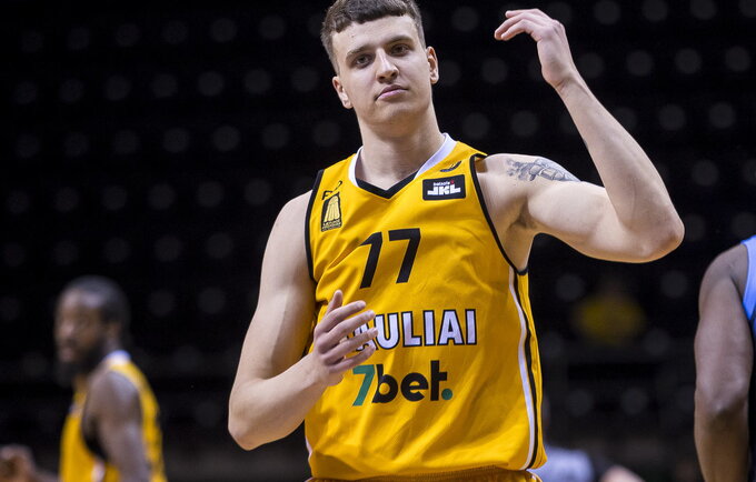 P.Danusevičius buvo arti dvigubo dublio (LKL nuotr.)