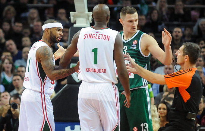 „Lokomotiv-Kuban“ bandys antrą kartą šį sezoną įveikti „Žalgirį“ (Fotodiena.lt)