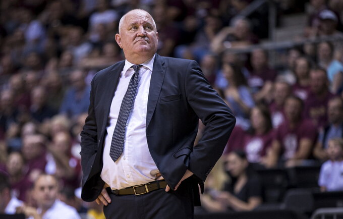 V.Šeškus didžiavosi komanda (LKL nuotr.)