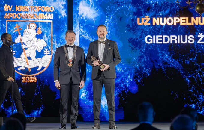 G.Žibėnas sulaukė apdovanojimo (Vilniaus savivaldybės nuotr.)
