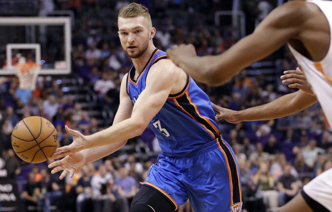D.Sabonis baigė savo debiutinį sezoną NBA (Scanpix nuotr.)