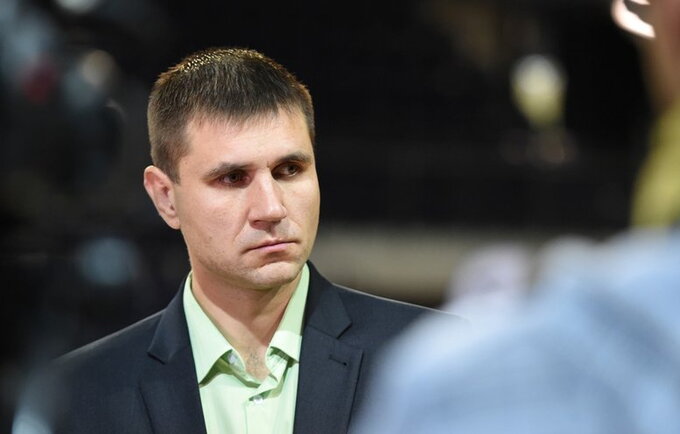V.Sirvydis džiaugėsi D.Leonardo atvykimu į Kėdainius (Fotodiena.lt nuotr.)