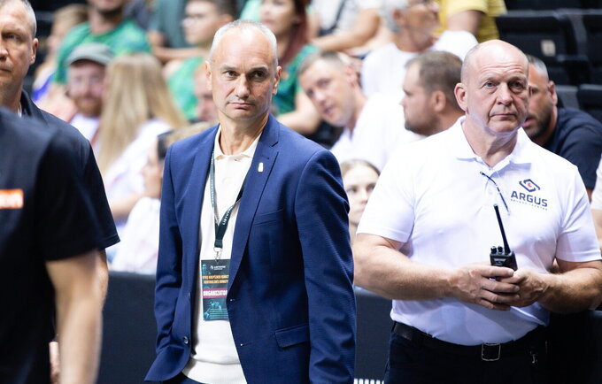 M.Balčiūnas kalbėjo apie nuveiktus darbus (BNS nuotr.)