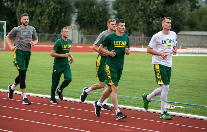 Lietuvos rinktinė (BNS nuotr.)