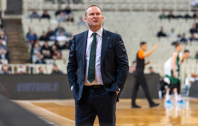 K.Maksvytis liko šokiruotas žaidimo posūkiu Atėnuose (Žalgirio nuotr.)