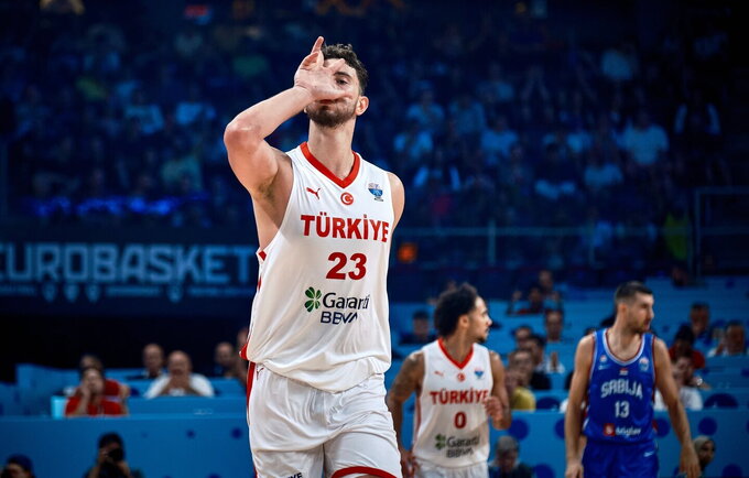A.Šengunas vedė turkus į pergalę (FIBA nuotr.)