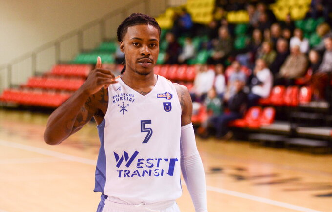 Jalenas Riley padarė puikų šuolį (Foto: Karolis Bakūnas)