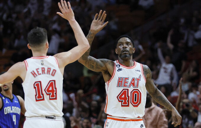 U.Haslemas sužaidė galimai paskutines savo minutes NBA (Scanpix nuotr.)