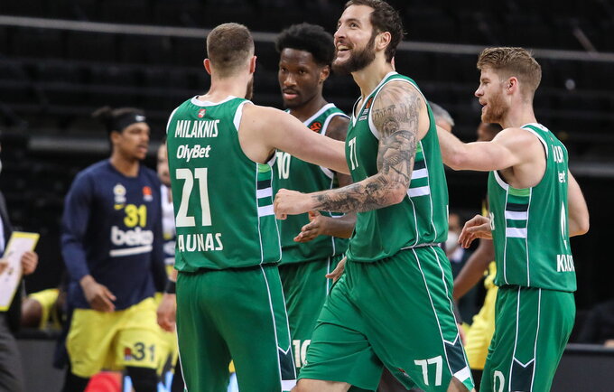 „Žalgiris“ Eurolygoje fiksuoja puikią atkarpą (BNS nuotr.)