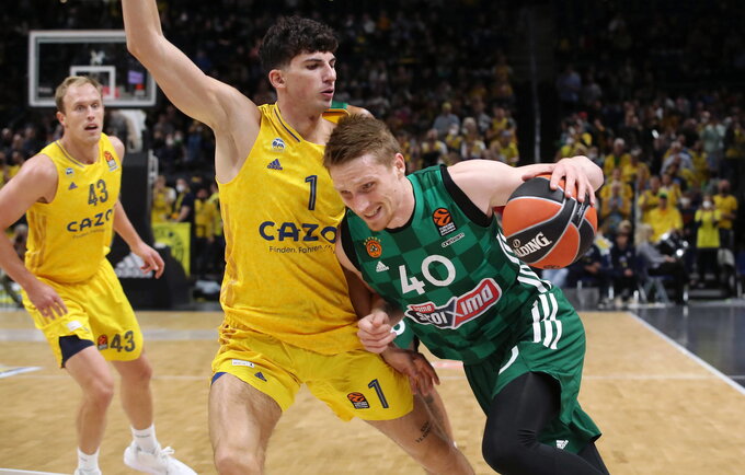 M.Grigonis pelnė 14 taškų, bet surinko tik 6 balus (Scanpix nuotr.)