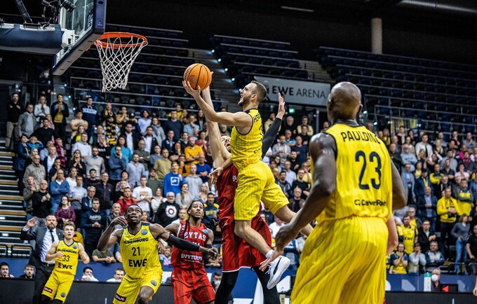 M.Heideggeris žibėjo prieš „Rytą“ (FIBA Europe nuotr.)