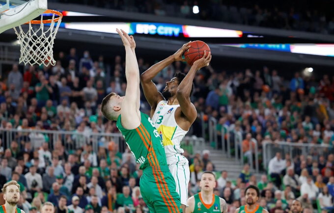 K.Hayesas nesublizgėjo (Euroleague.net)