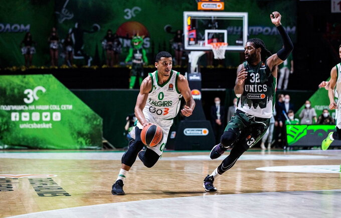 T.Websteris Kazanėje surinko 8 naudingumo balus (www.zalgiris.lt nuotr.)