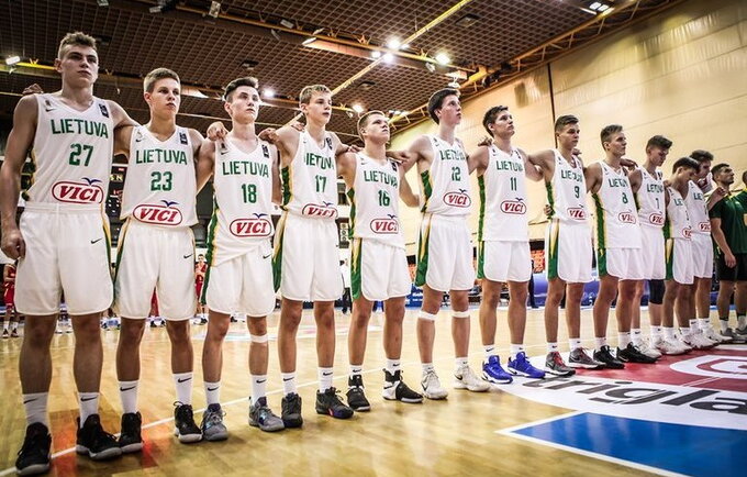 Šešiolikmečiai čempionatą pradėjo lengva pergale (FIBA Europe nuotr.)