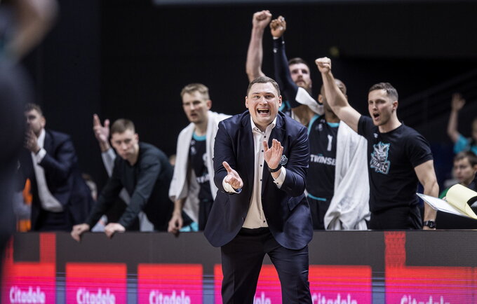 N.Pacevičius džiaugėsi, kad komanda lemiamu metu išliko rami („Betsafe-LKL“ nuotr.)