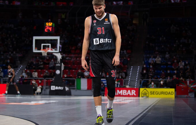 R.Giedraitis praleis rungtynes Miunchene