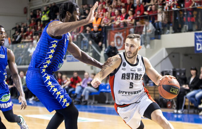 K.Hornsby gali palikti sostinės ekipą („Betsafe-LKL“ nuotr.)