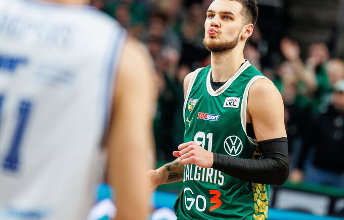 D.Sirvydis patenkintas rungtynių gausa (BNS nuotr.)