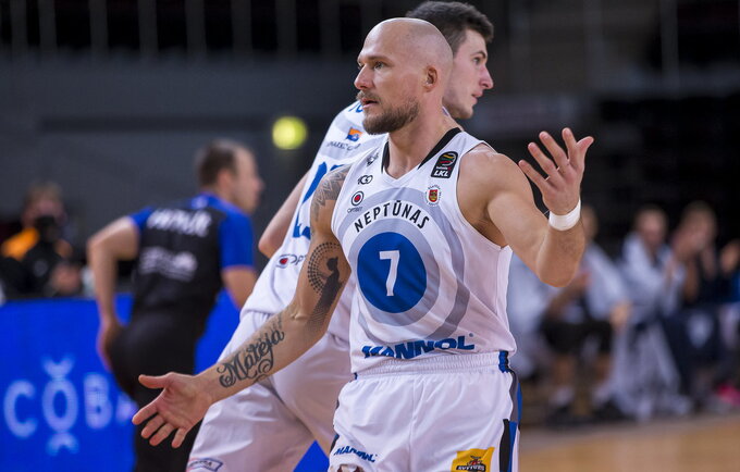M.Mažeika ir S.Galdikas dalyvavo specialioje LKL laidoje (BNS nuotr.)