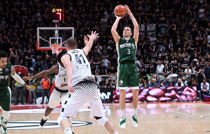 A.Juškevičius pataikė 4 tritaškius iš 6 bandymų (FIBA Europe nuotr.)