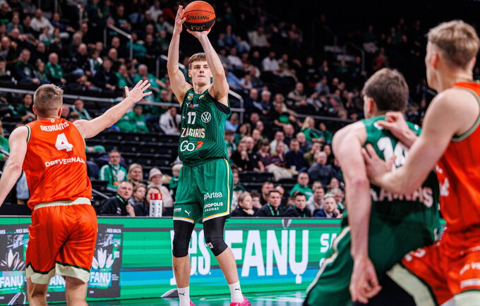 M.Rubštavičius pelnė šimtąjį „Žalgirio“ tašką (BNS nuotr.)