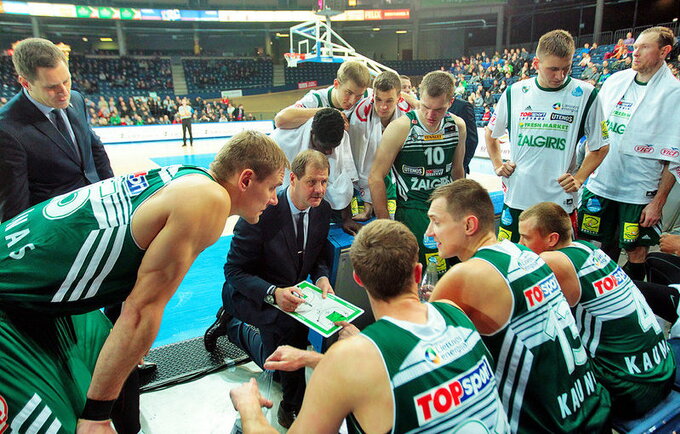 Skautas portalui Krepsinis.net kalbėjo apie „Žalgirio“ žaidimą (Foto: Augustas Didžgalvis)