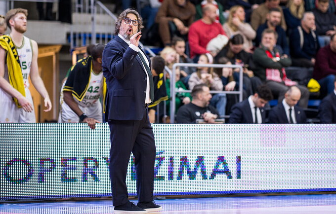 A.Trinchieri apžvelgė mačą Utenoje („Betsafe-LKL“ nuotr.)