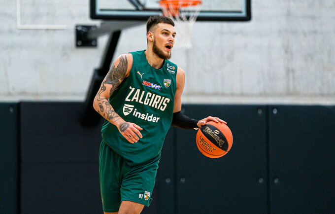 D.Sirvydžiui imponuoja žalgiriečių žaidimo stilius (Roko Snarskio, Žalgiris.lt nuotr.)