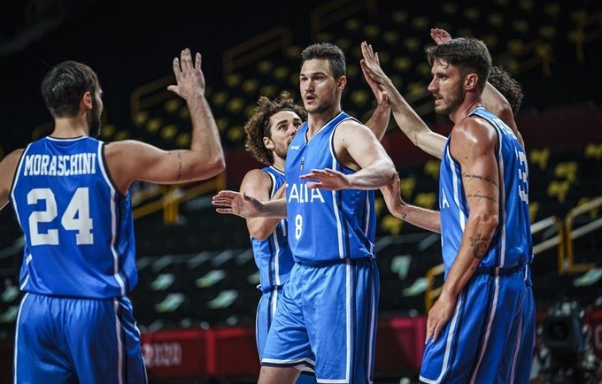 Italija pirmoje rungtynių dalyje turėjo dviženklį deficitą (FIBA nuotr.)