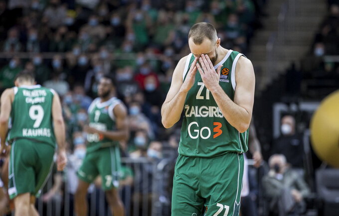 „Žalgirio“ – „Baskonia“ skaičiai: blankus R.Giedraitis, L.Lekavičiaus sezono šou ir „minusą“ prisiminęs A.Milaknis
