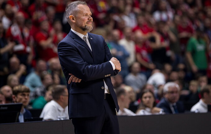 G.Žibėnas vadino „Žalgirį“ dviejų žaidėjų komanda (Foto: Rokas Lukoševičius)