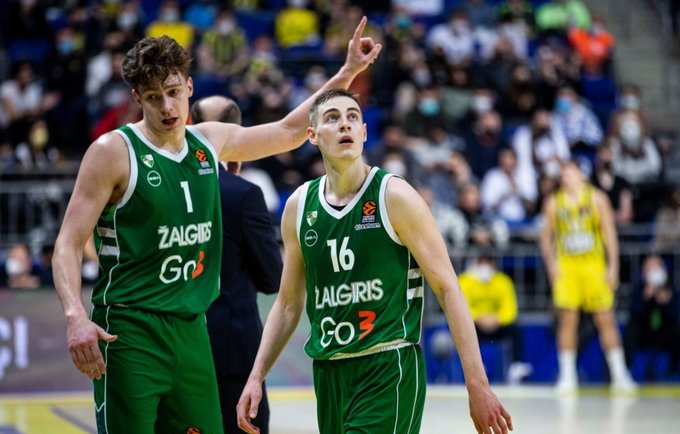 M.Blaževičius ir K.Lukošiūnas buvo solidūs (www.zalgiris.lt nuotr.)
