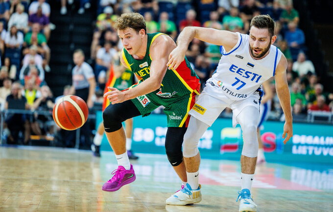 R.Jokubaitis apžvelgė pirmąjį kontrolinį mačą (BNS nuotr.)