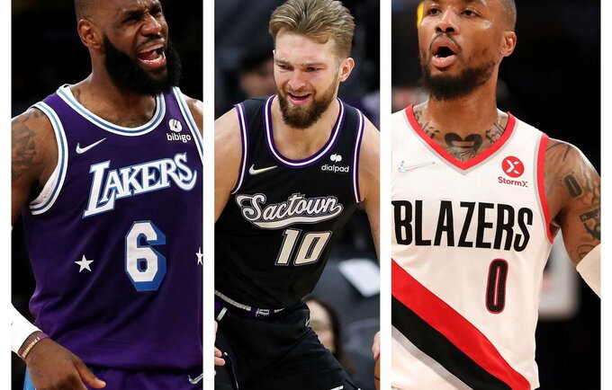 D.Sabonis nėra vienintelė NBA žvaigždė, kuriai nesiseka (Scanpix nuotr.)