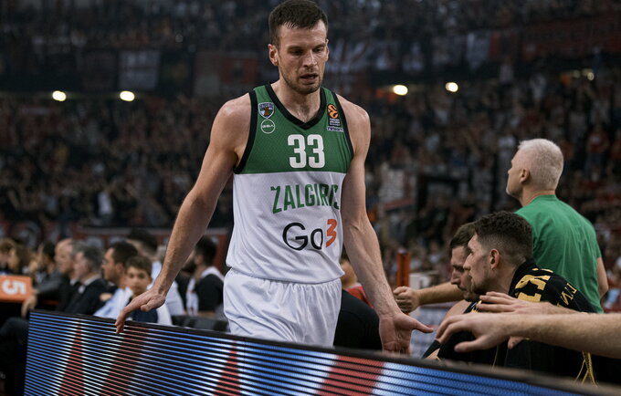 T.Dimša kalbėjo apie peties traumą (Žalgirio nuotr.)