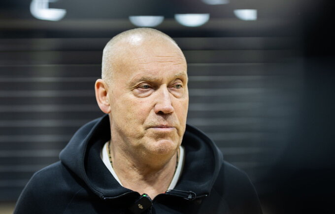 R.Kurtinaitis kalbėjo apie rinktinės aktualijas (BNS nuotr.)