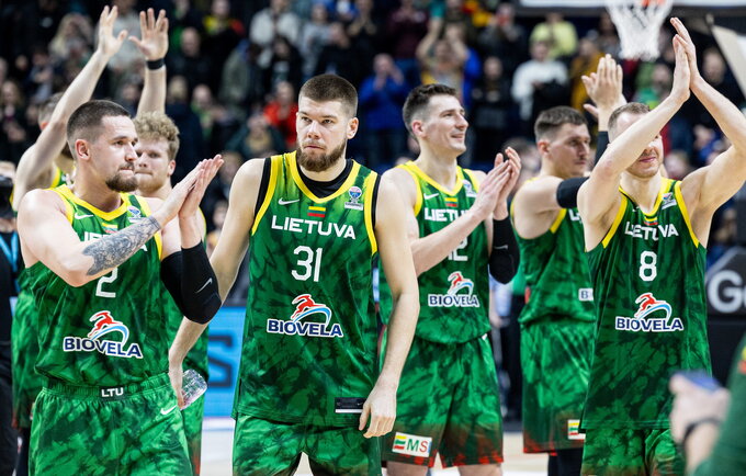 Lietuviai sužinojo potencialius varžovus, jei patektų į olimpiadą (BNS nuotr.)