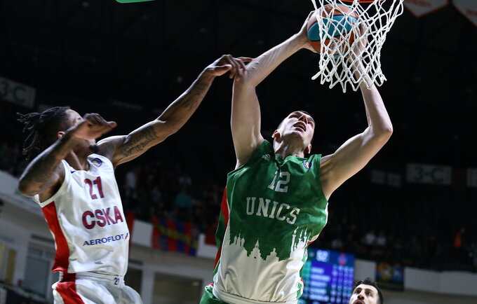 A.Klimenka toliau rungtyniaus Kazanėje (Vtb-league.com nuotr.)
