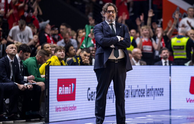 A.Trinchieri tikisi gausaus palaikymo šeštadienį (Foto: Rokas Lukoševičius)