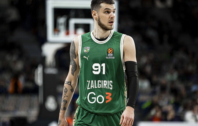 D.Sirvydis Eurolygoje debiutavo būdamas 24-erių (Žalgirio nuotr.)