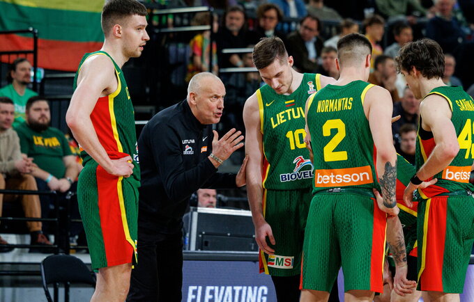 R.Kurtinaitis įvertino darbo rinktinėje iššūkius (BNS nuotr.)