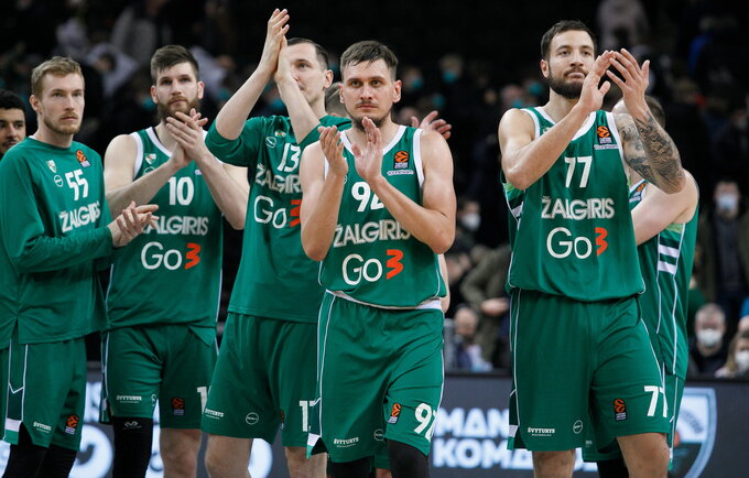 „Žalgiris“ pakilo į priešpaskutinę vietą (BNS nuotr.)