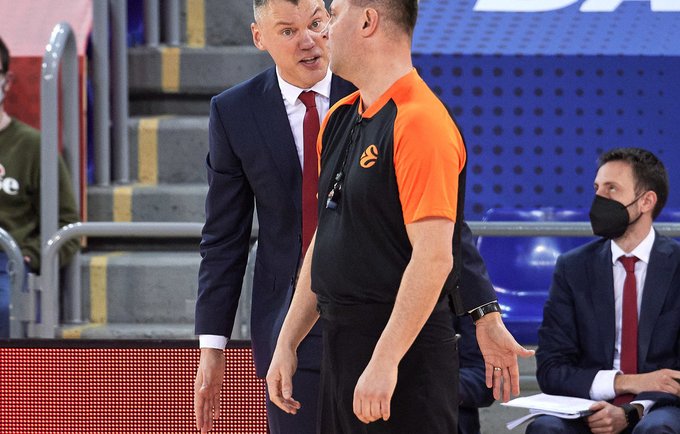 Š.Jasikevičius liko nepatenkintas komandos nusiteikimu (Scanpix nuotr.)