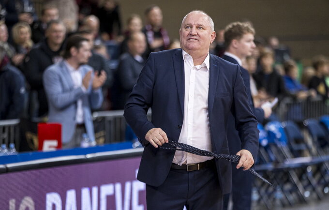 V.Šeškus didžiavosi komanda („Betsafe-LKL“ nuotr.)