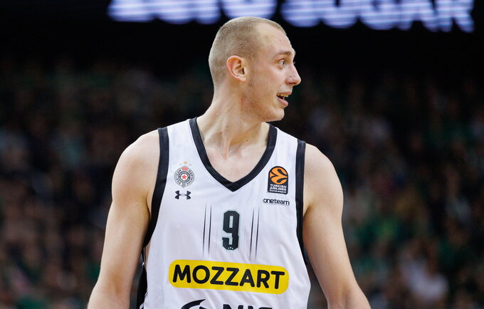 A.Smailagičius susižeidė riešą (BNS nuotr.)