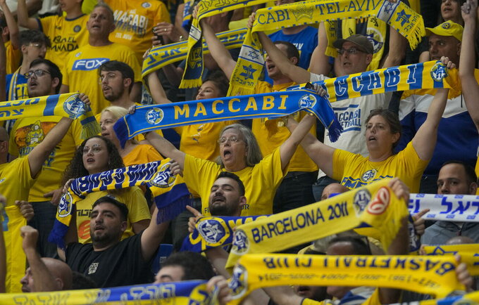 „Maccabi“ sirgaliai užtraukė baudą klubui (Scanpix nuotr.)