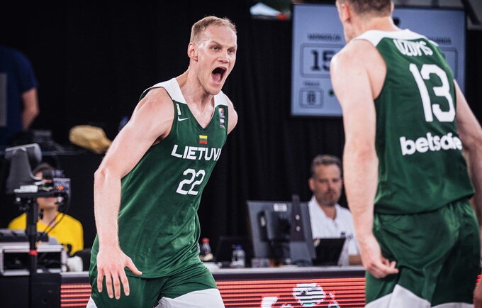 Lietuviai pergalingai startavo pasaulio 3x3 čempionate