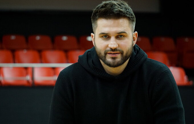 L.Kleiza džiaugiasi, kad dalį „Ryto“ problemų pavyko išspręsti (Foto: Dmitrijus Radlinskas)