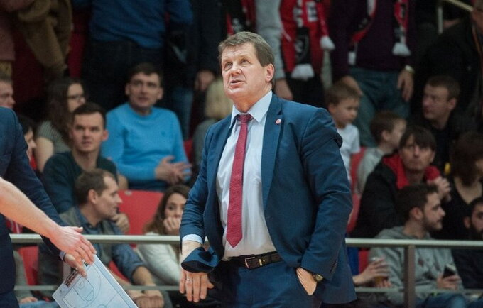 A.Sireika tiki savo auklėtinių sėkme prieš „Lietuvos rytą“ (Žygimantas Gedvila, Fotodiena.lt)