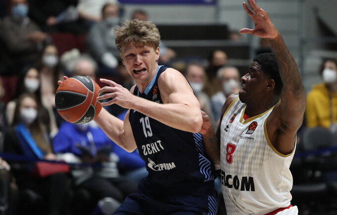 M.Kuzminskas sumetė 9 taškus (Scanpix nuotr.)